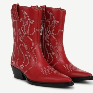 Red Western Cowboy Boots